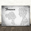 Ben Harper Forever Man Lady Couple Grey Song Lyric Quote Music Print