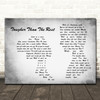 Bruce Springsteen Tougher Than The Rest Man Lady Couple Grey Song Lyric Quote Music Print