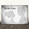 David Gray The One I Love Man Lady Couple Grey Song Lyric Quote Music Print