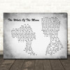 The Waterboys The Whole Of The Moon Man Lady Couple Grey Song Lyric Quote Music Print