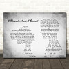 Blind Pilot 3 Rounds And A Sound Man Lady Couple Grey Song Lyric Quote Print
