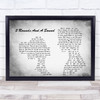 Blind Pilot 3 Rounds And A Sound Man Lady Couple Grey Song Lyric Quote Print