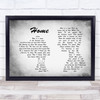 Depeche Mode Home Man Lady Couple Grey Song Lyric Quote Print