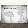 Granger Smith Happens Like That Man Lady Couple Grey Song Lyric Quote Print