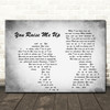 Josh Groban You Raise Me Up Man Lady Couple Grey Song Lyric Quote Print