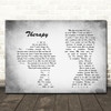 All Time Low Therapy Man Lady Couple Grey Song Lyric Quote Print