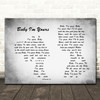 Arctic Monkeys Baby I'm Yours Man Lady Couple Grey Song Lyric Quote Print