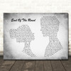 Boyz II Men End Of The Road Man Lady Couple Grey Song Lyric Quote Print