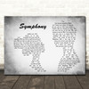 Clean Bandit Symphony Man Lady Couple Grey Song Lyric Quote Print