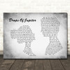 Train Drops Of Jupiter Man Lady Couple Grey Song Lyric Quote Print