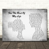 Brian McKnight For The Rest Of My Life Man Lady Couple Grey Song Lyric Print