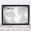 James Bay Wild Love Man Lady Couple Grey Song Lyric Quote Print