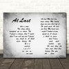 Etta James At Last Man Lady Couple Grey Song Lyric Quote Print