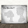 Tom Walker Just You And I Man Lady Couple Grey Song Lyric Print
