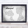 Lonestar Amazed Man Lady Couple Grey Song Lyric Quote Print