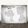 Boyzone All The Time In The World Man Lady Couple Grey Song Lyric Print