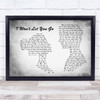 James Morrison I Won't Let You Go Man Lady Couple Grey Song Lyric Print