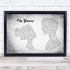 Jason Mraz I'm Yours Man Lady Couple Grey Song Lyric Print