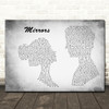 Justin Timberlake Mirrors Man Lady Couple Grey Song Lyric Print
