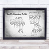 Paul Weller You Do Something To Me Man Lady Couple Grey Song Lyric Print