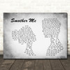 The Used Smother Me Man Lady Couple Grey Song Lyric Print