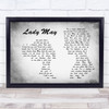 Tyler Childers Lady May Man Lady Couple Grey Song Lyric Print