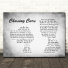 Snow Patrol Chasing Cars Man Lady Couple Grey Song Lyric Quote Print