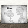 Goo Goo Dolls Boxes Man Lady Couple Grey Song Lyric Quote Print