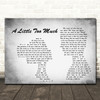 Shawn Mendes A Little Too Much Man Lady Couple Grey Song Lyric Quote Print