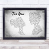 Liam Payne, Rita Ora For You Grey Man Lady Couple Song Lyric Print