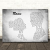 Dermot Kennedy Rome Man Lady Couple Grey Song Lyric Music Art Print
