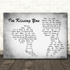 Des'ree I'm Kissing You Man Lady Couple Grey Song Lyric Music Art Print