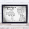 Elton John Don't Let The Sun Go Down On Me Man Lady Couple Grey Song Lyric Music Art Print