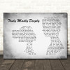 Savage Garden Truly Madly Deeply Man Lady Couple Grey Song Lyric Music Art Print