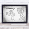 Some Enchanted Evening South Pacific Man Lady Couple Grey Song Lyric Music Art Print