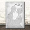 José González Heartbeats Man Lady Bride Groom Wedding Grey Song Lyric Print