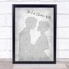 T.G. Sheppard The Last Cheater's Waltz Man Lady Bride Groom Wedding Grey Song Lyric Print