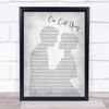 Charlie Puth One Call Away Man Lady Bride Groom Wedding Grey Song Lyric Wall Art Print