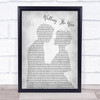 Imagine Dragons Walking The Wire Man Lady Bride Groom Wedding Grey Song Lyric Wall Art Print