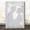 Queen I Was Born To Love You Man Lady Bride Groom Wedding Grey Song Lyric Print