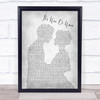 Elvis Presley It's Now Or Never Man Lady Bride Groom Wedding Grey Song Print