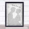 Alter Bridge Watch Over You Man Lady Bride Groom Wedding Grey Song Lyric Print