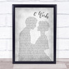 Wretch 32 6 Words Man Lady Bride Groom Wedding Grey Song Lyric Print