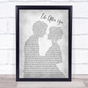 Daughtry Life After You Grey Song Lyric Man Lady Bride Groom Wedding Print