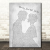 Russell Watson Where My Heart Will Take Me Man Lady Bride Groom Wedding Grey Song Lyric Music Art Print