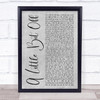 Five Finger Death Punch A Little Bit Off Grey Rustic Script Song Lyric Print