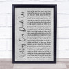 Jason Donovan Nothing Can Divide Us Grey Rustic Script Song Lyric Print