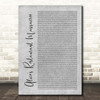 Arlo Guthrie Alice's Restaurant Massacree Grey Rustic Script Song Lyric Print