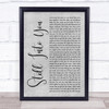 Paramore Still Into You Grey Rustic Script Song Lyric Print