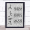Ray LaMontagne Such A Simple Thing Grey Rustic Script Song Lyric Print